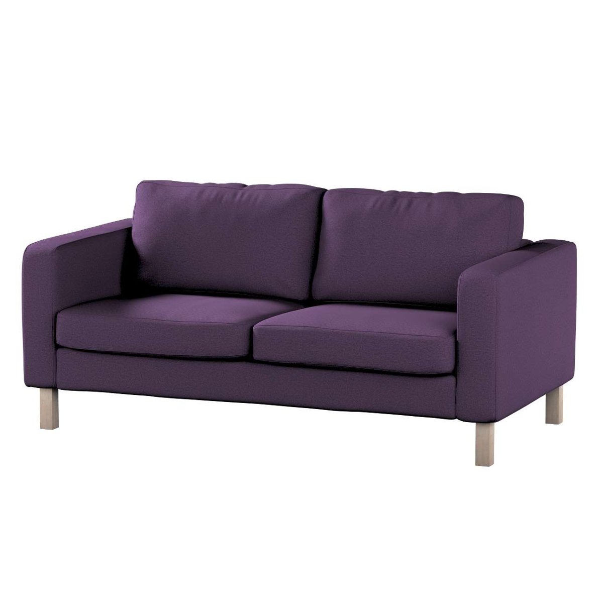 Dekoria pl pl Pokrowiec na sofę Karlstad 2-osobową nierozkładaną krótki fioletowy 165 x 89 x 64 cm Etna 5902117974142