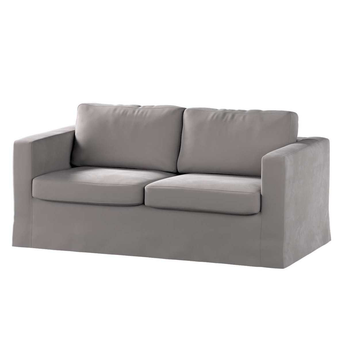 Dekoria pl pl Pokrowiec na sofę Karlstad 2-osobową nierozkładaną długi gołębi szary 165 x 89 x 64 cm Velvet 618-704-11