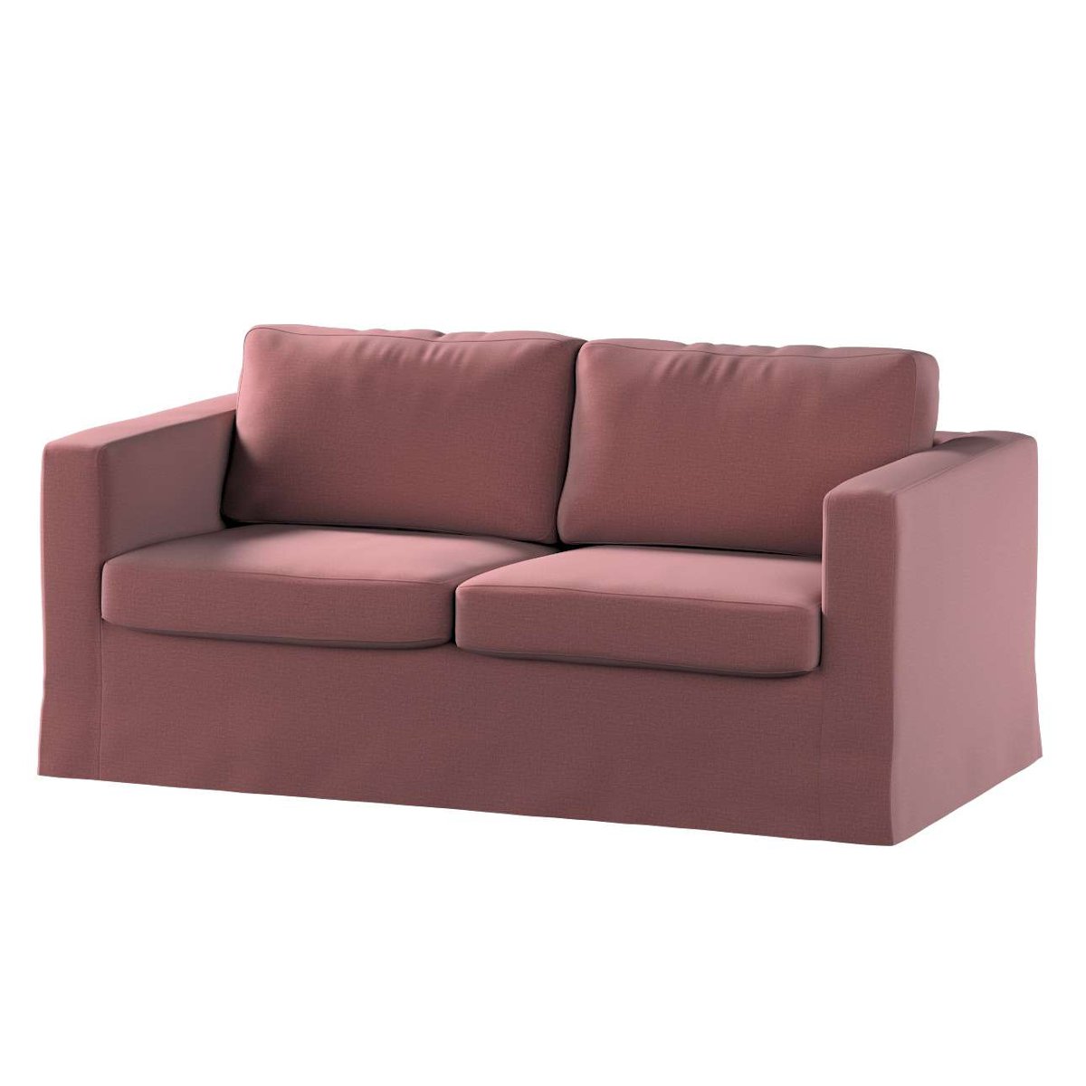 Dekoria pl pl Pokrowiec na sofę Karlstad 2-osobową nierozkładaną długi jasna śliwka welwet 165 x 89 x 64 cm Ingrid 618-705-38