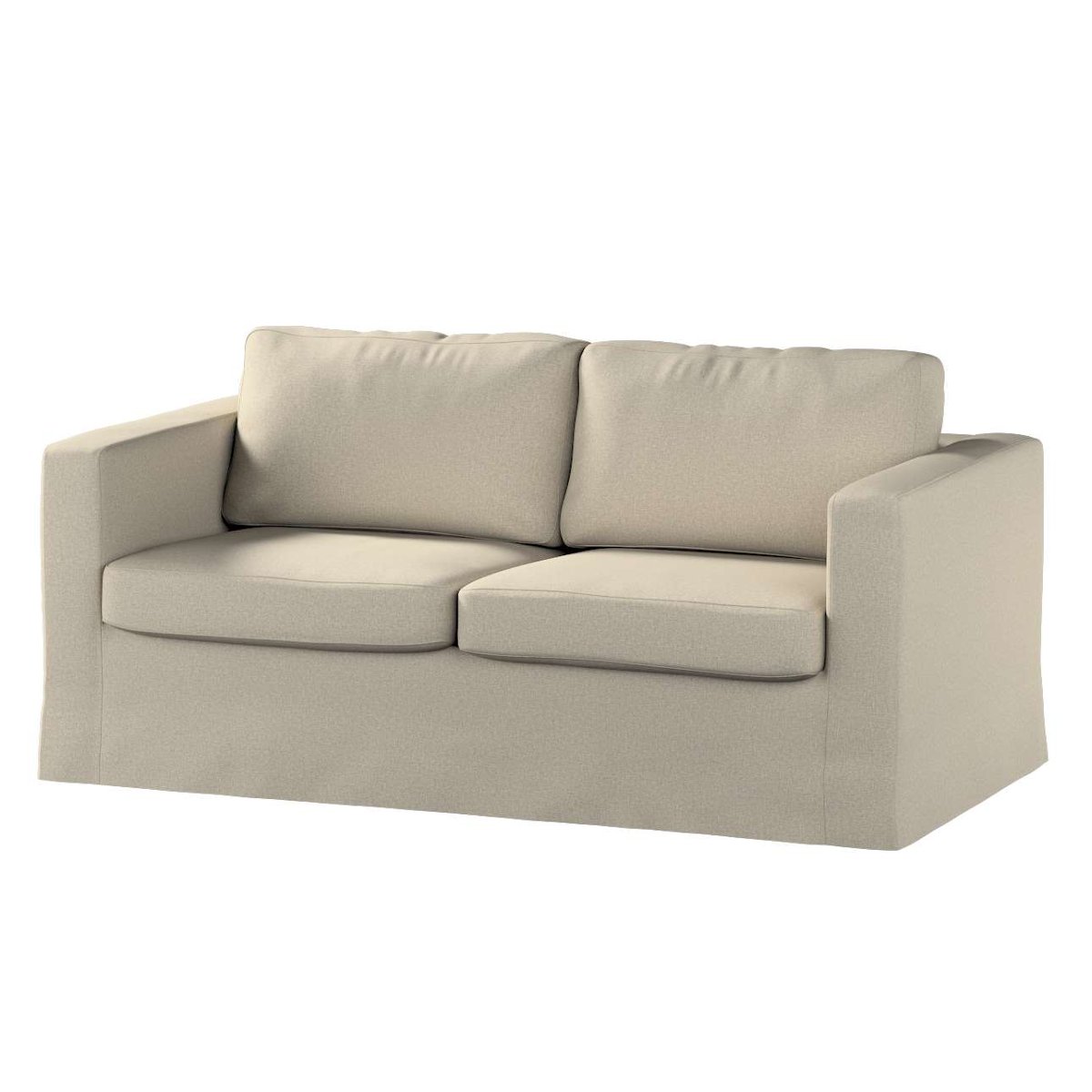 Dekoria pl pl Pokrowiec na sofę Karlstad 2-osobową nierozkładaną długi szaro-beżowy 165 x 89 x 64 cm Amsterdam 618-704-52