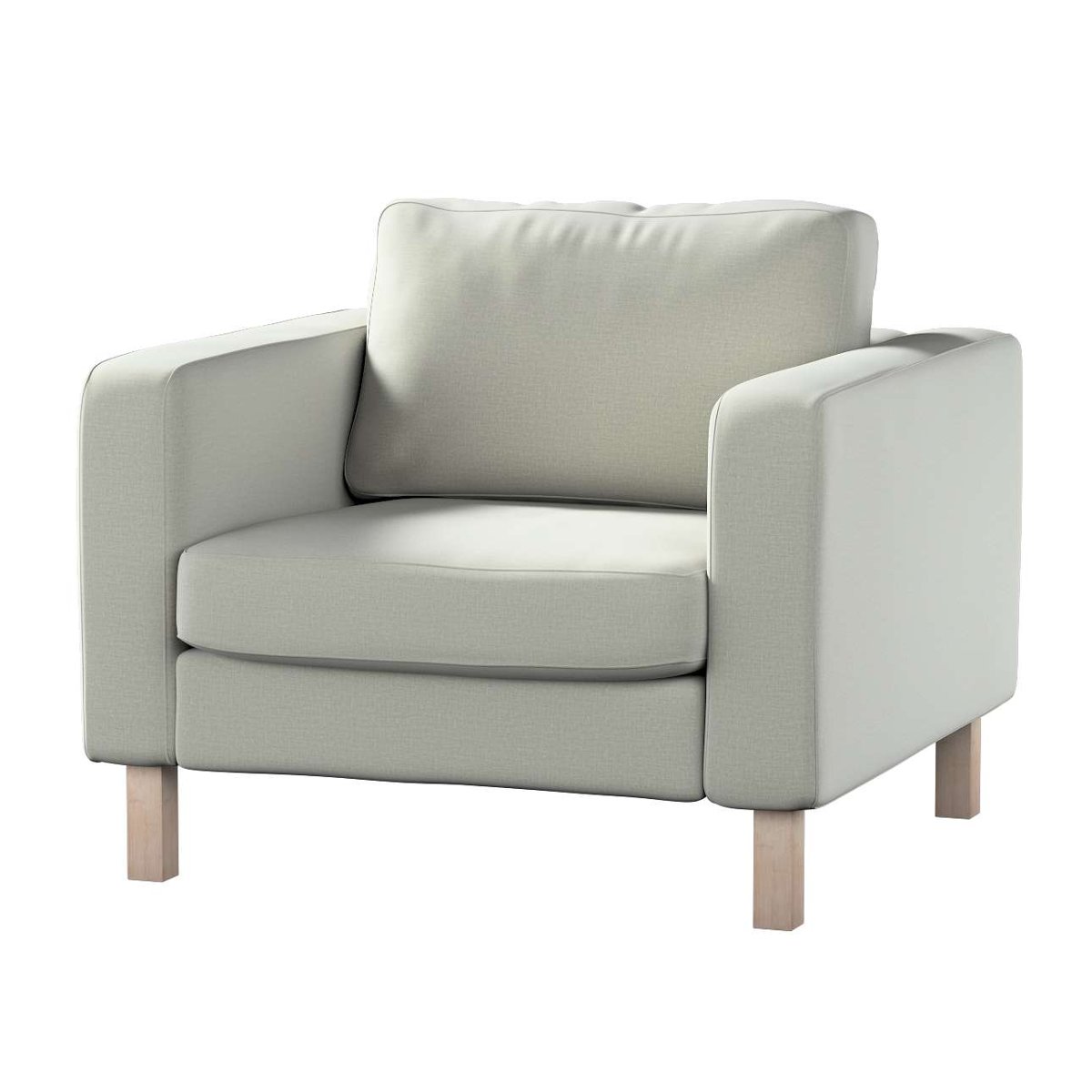 Dekoria pl pl Pokrowiec na fotel Karlstad krótki pastelowo miętowy welwet 89 x 89 x 64 cm Ingrid 619-705-41