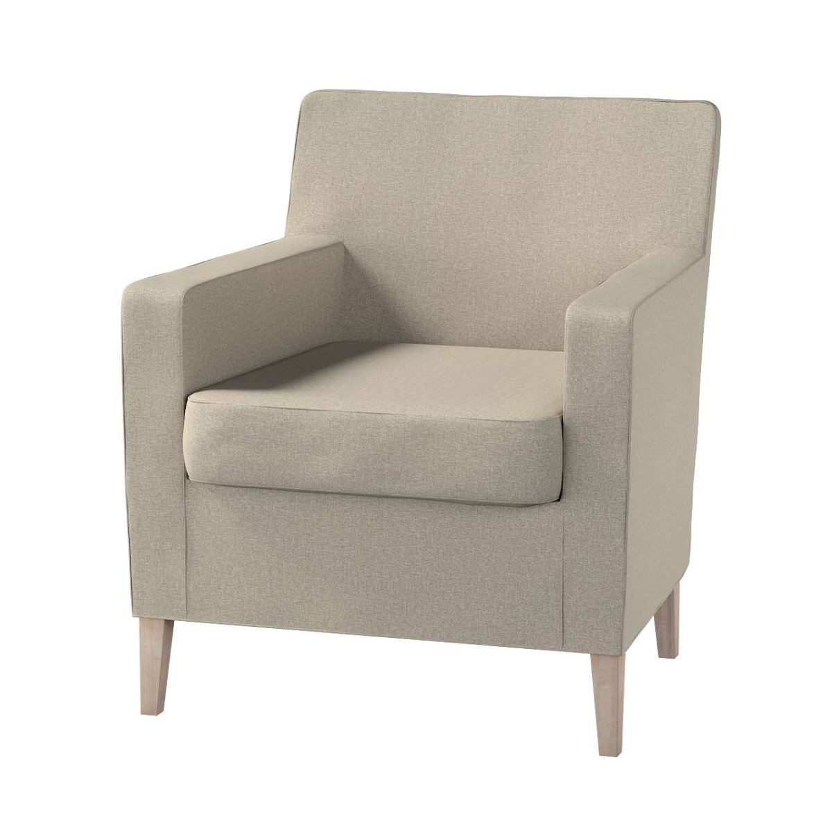 Dekoria pl pl Pokrowiec na fotel Karlstad szaro-beżowy 61 x 56 x 80 cm Amsterdam 621-704-52