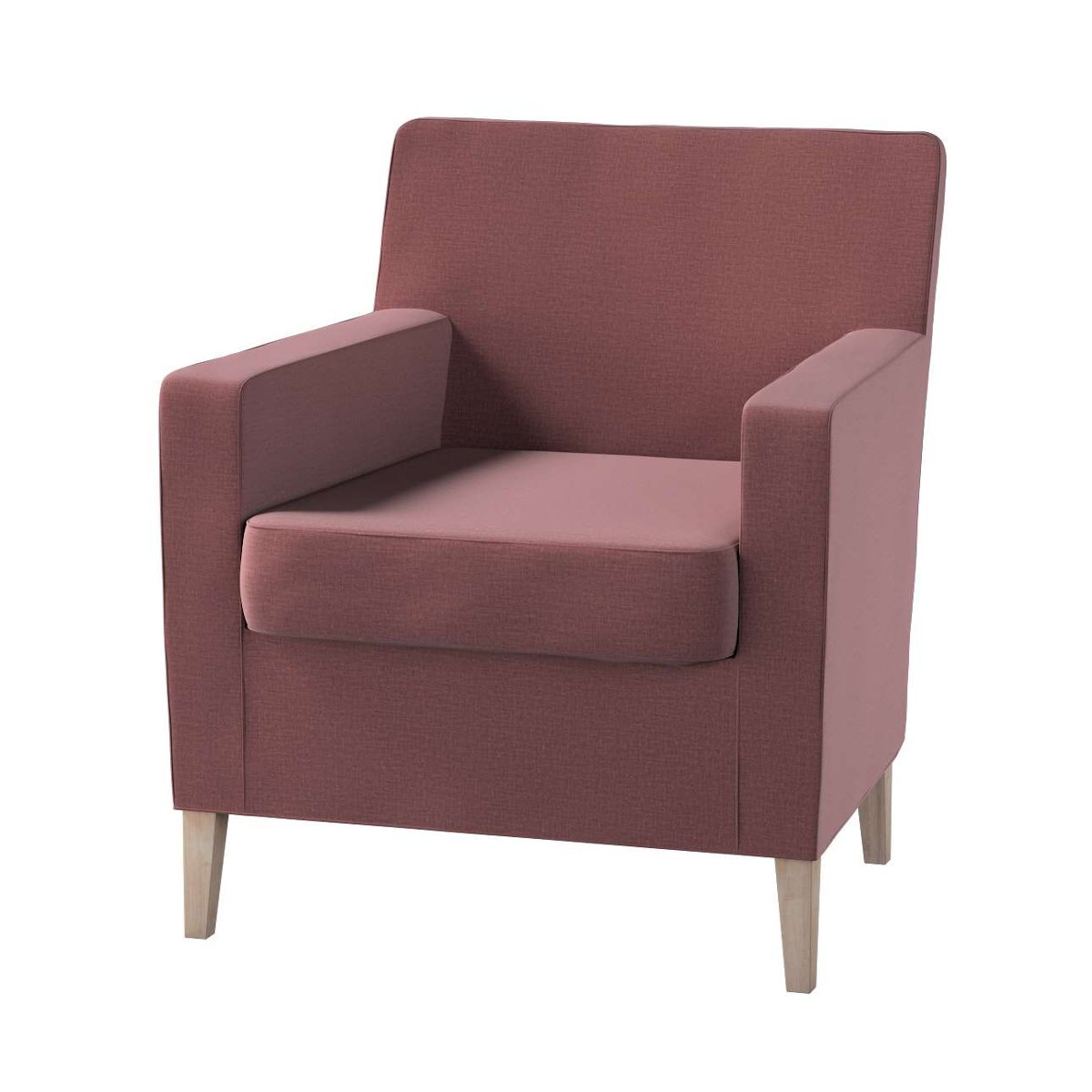 Dekoria pl pl Pokrowiec na fotel Karlstad jasna śliwka welwet 61 x 56 x 80 cm Ingrid 621-705-38