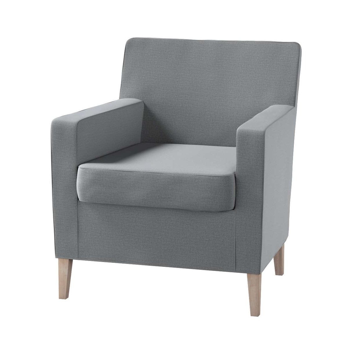 Dekoria pl pl Pokrowiec na fotel Karlstad ciemno szary welwet 61 x 56 x 80 cm Ingrid 621-705-42