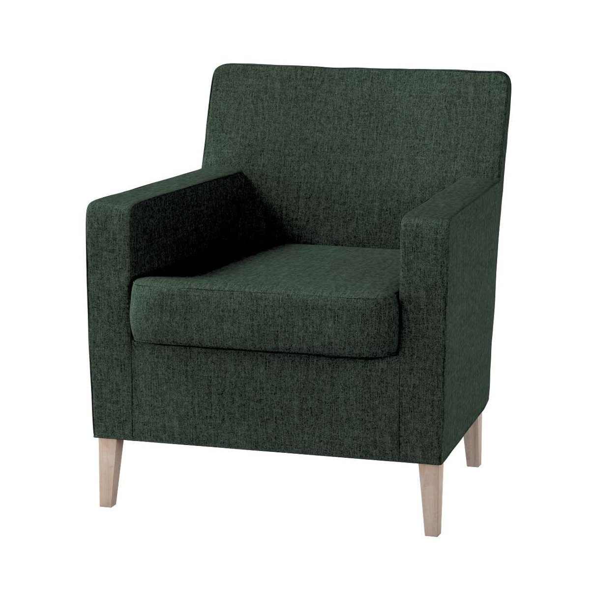 Dekoria pl pl Pokrowiec na fotel Karlstad leśna zieleń szenil 61 x 56 x 80 cm City 621-704-81