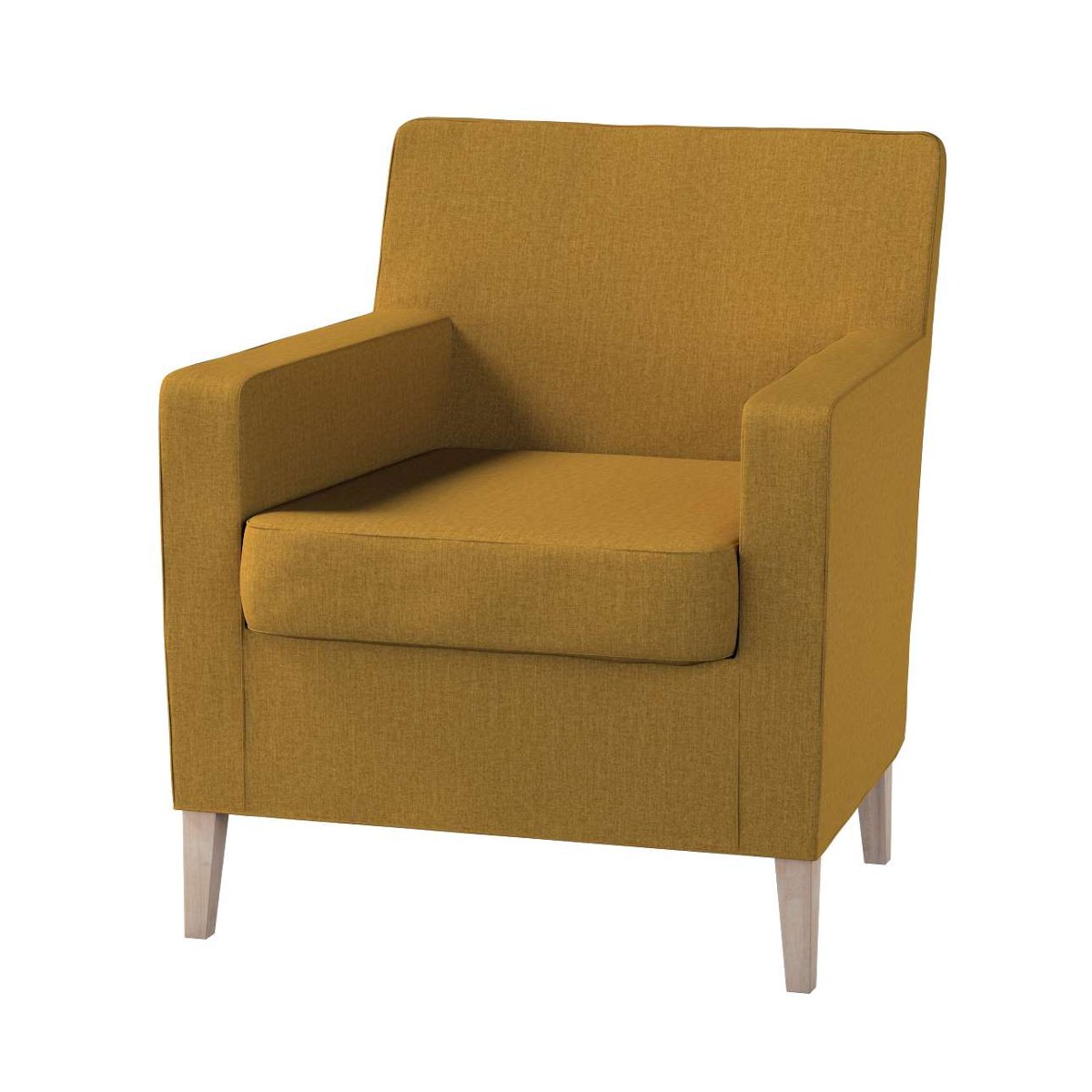 Dekoria pl pl Pokrowiec na fotel Karlstad miodowy szenil 61 x 56 x 80 cm City 621-704-82