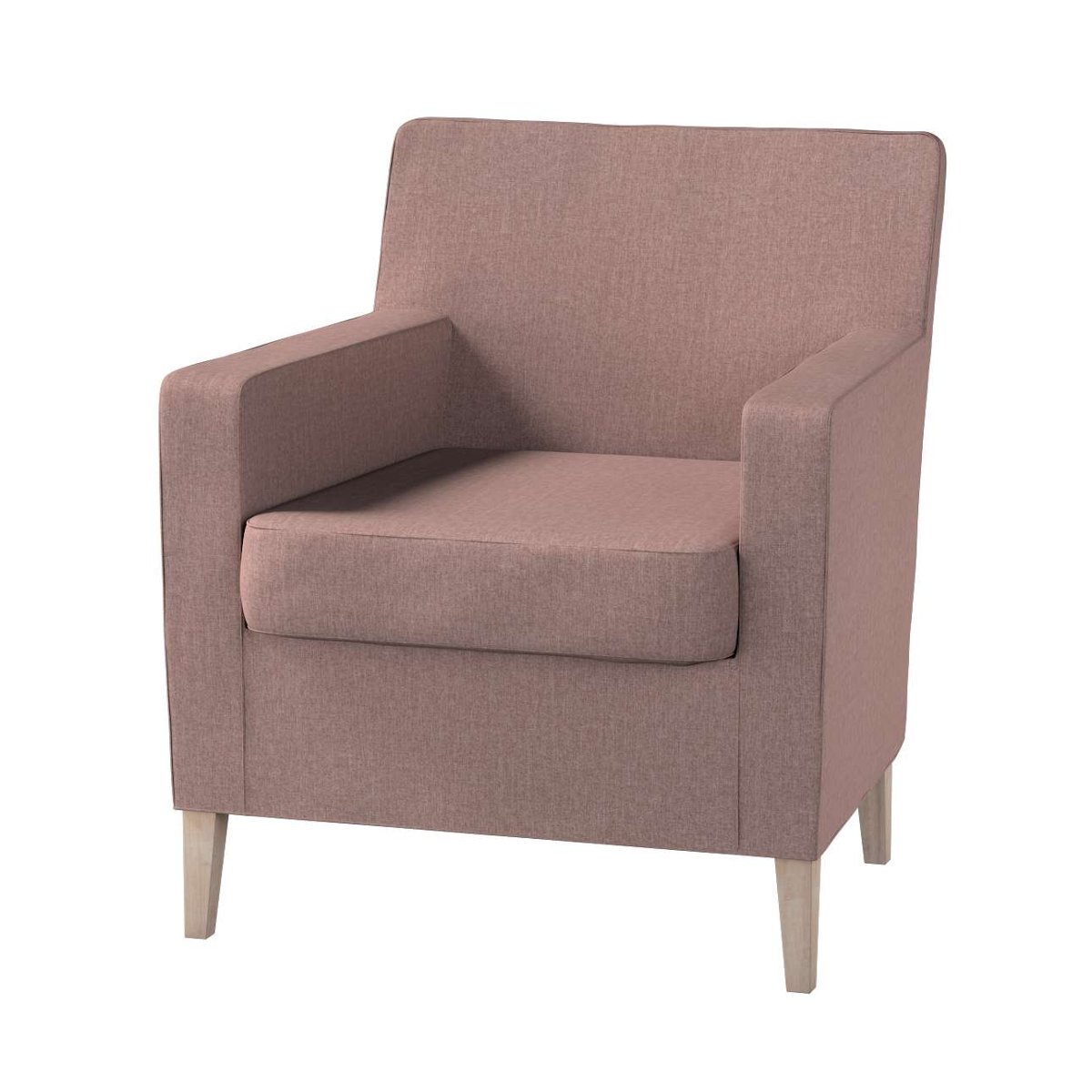 Dekoria pl pl Pokrowiec na fotel Karlstad zgaszony róż szenil 61 x 56 x 80 cm City 621-704-90