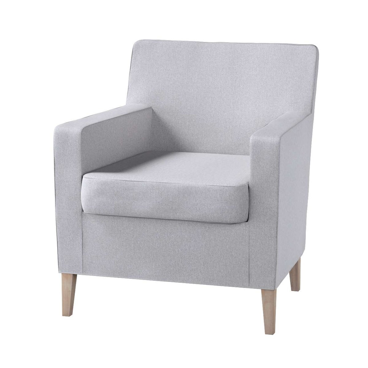 Dekoria pl pl Pokrowiec na fotel Karlstad szary melanż 61 x 56 x 80 cm Amsterdam 621-704-45