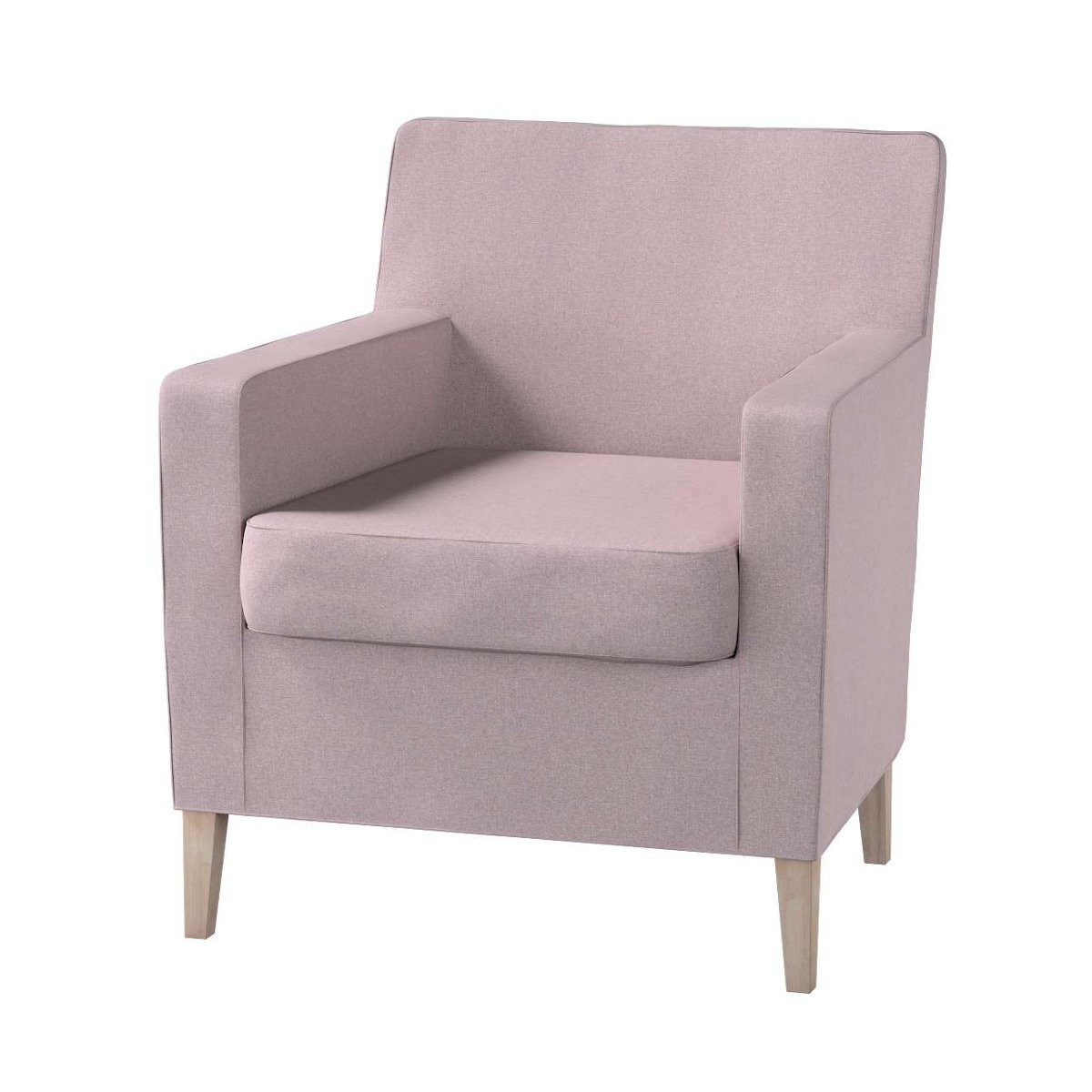 Dekoria pl pl Pokrowiec na fotel Karlstad pastelowy róż 61 x 56 x 80 cm Amsterdam 621-704-51