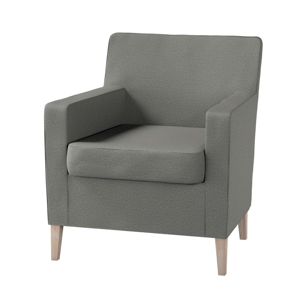 Dekoria pl pl Pokrowiec na fotel Karlstad szary 61 x 56 x 80 cm Etna 621-161-25