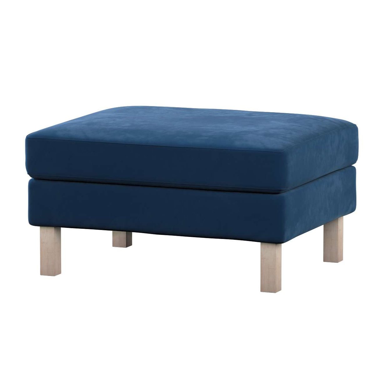 Dekoria pl pl Pokrowiec na podnóżek Karlstad granat 61 x 79 x 44 cm Velvet 622-704-29