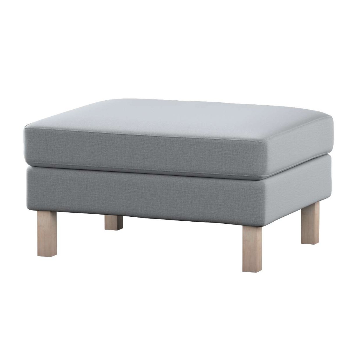 Dekoria pl pl Pokrowiec na podnóżek Karlstad ciemno szary welwet 61 x 79 x 44 cm Ingrid 622-705-42