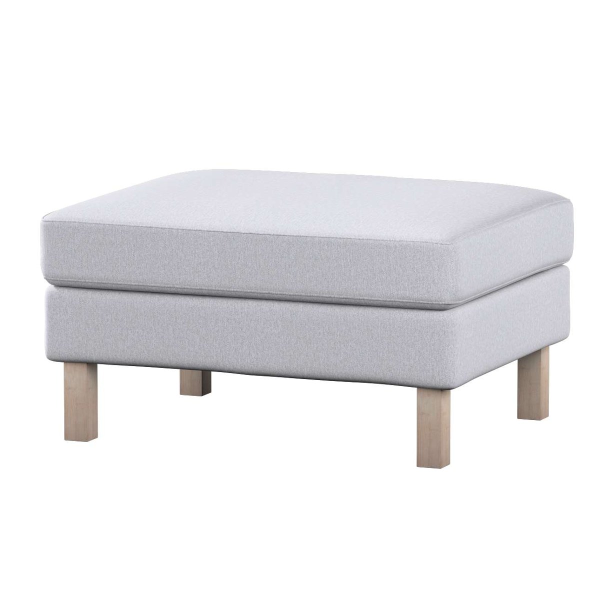 Dekoria pl pl Pokrowiec na podnóżek Karlstad szary melanż 61 x 79 x 44 cm Amsterdam 622-704-45