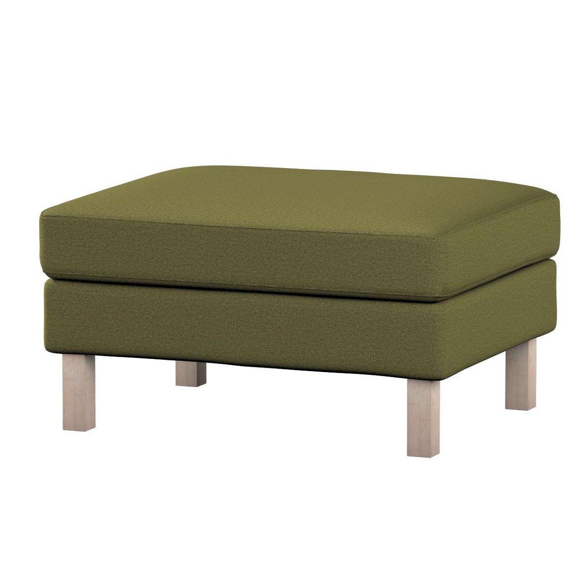 Dekoria pl pl Pokrowiec na podnóżek Karlstad oliwkowa zieleń 61 x 79 x 44 cm Etna 622-161-26