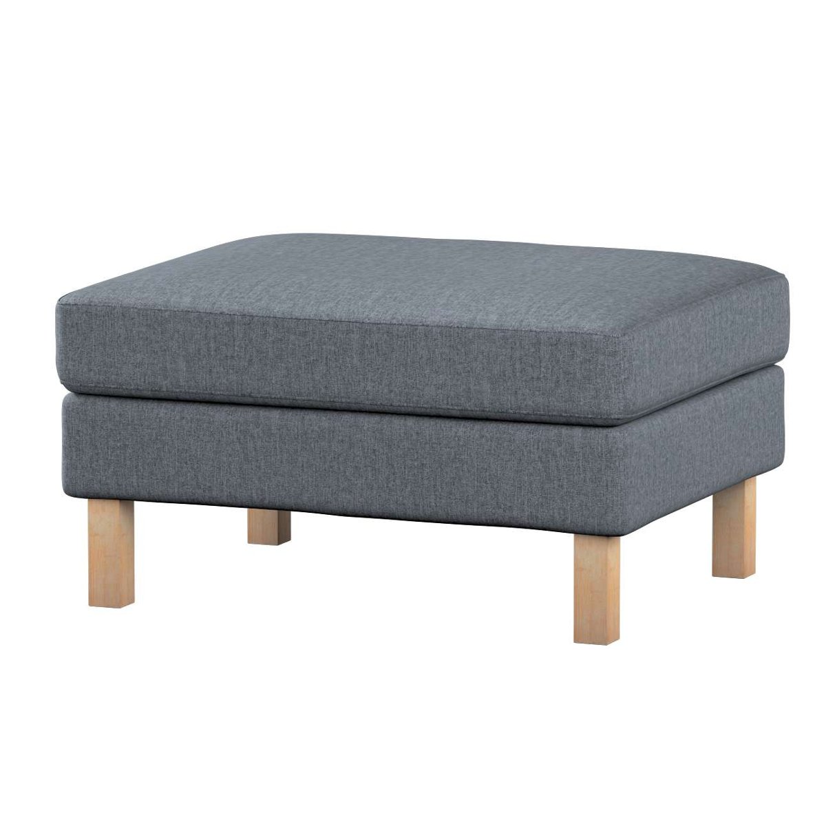 Dekoria pl pl Pokrowiec na podnóżek Karlstad grafitowo szary szenil 61 x 79 x 44 cm City 622-704-86