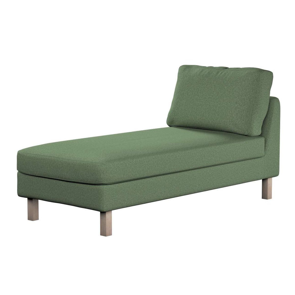 Dekoria pl pl Pokrowiec na szezlong Karlstad wolnostojący krótki zielony melanż 80 x 160 x 80 cm Amsterdam 732-704-44