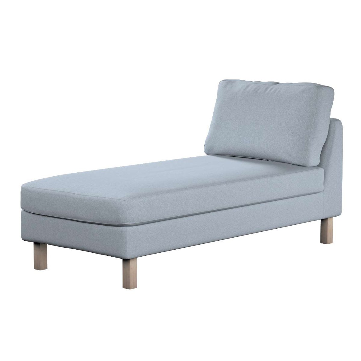 Dekoria pl pl Pokrowiec na szezlong Karlstad wolnostojący krótki błękitny melanż 80 x 160 x 80 cm Amsterdam 732-704-46