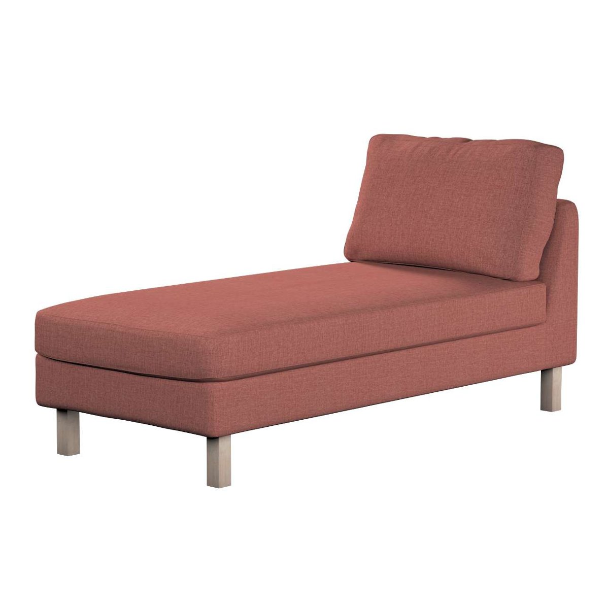 Dekoria pl pl Pokrowiec na szezlong Karlstad wolnostojący krótki brązowo-koniakowy szenil 80 x 160 x 80 cm City 732-704-84