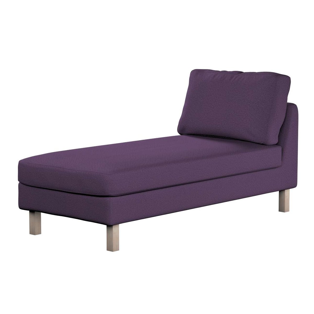 Dekoria pl pl Pokrowiec na szezlong Karlstad wolnostojący krótki fioletowy 80 x 160 x 80 cm Etna 732-161-27