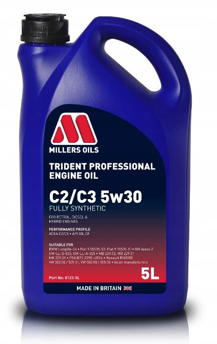 Millers Oils TRIDENT PROFESSIONAL C2 C3 5W30 5L