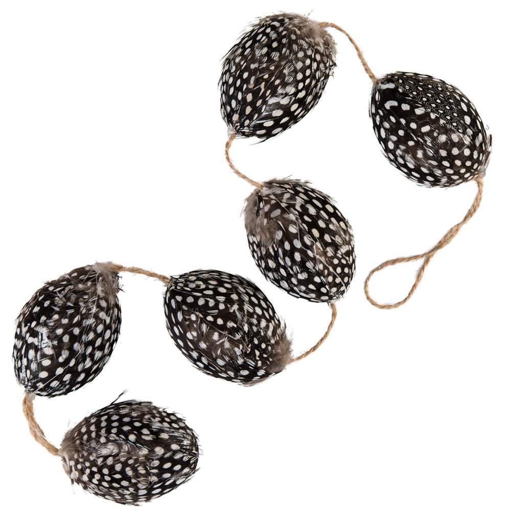 Girlanda Z Jajek Jajko Jajka 6Szt Z Piórek 1