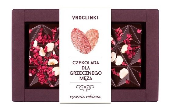 Czekolada Gorzka Z Malinami I Orzechami Laskowymi Dla Grzecznego Męża
