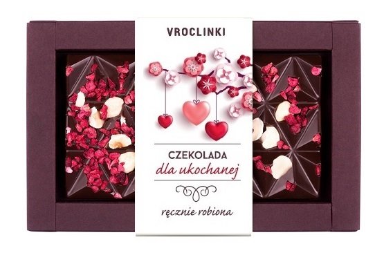 Czekolada Gorzka Z Żurawiną I Orzechami Laskowymi Dla Ukochanej 3 Serca