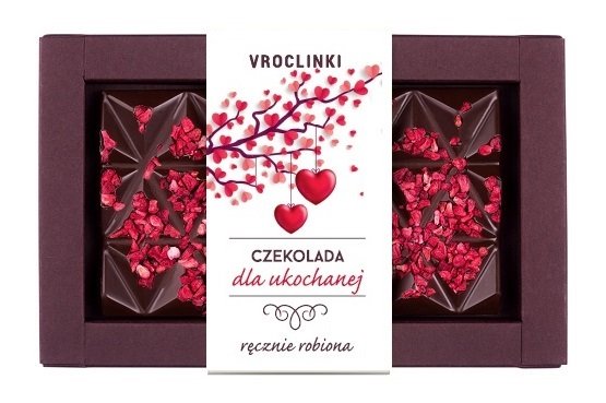 Czekolada Gorzka Z Żurawiną Dla Ukochanej Żony 2 Serca