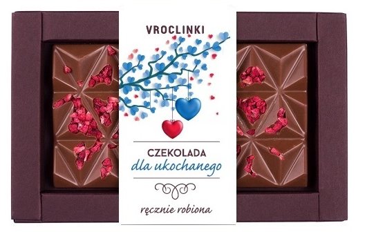 Czekolada Mleczna Z Malinami Dla Ukochanego Dwa Serca