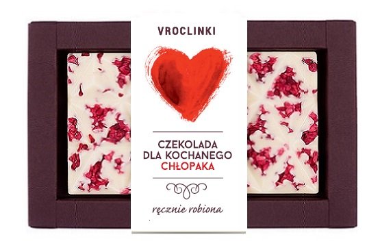 Czekolada Biała Z Malinami Dla Kochanego Chłopaka