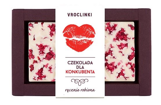 Czekolada Biała  Z Malinami Dla Konkubenta
