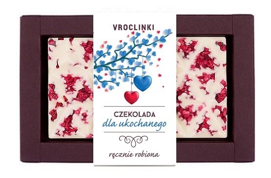 Czekolada Biała Z Malinami Dla Ukochanego Dwa Serca