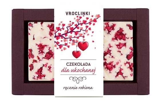 Czekolada Biała Z Żurawiną Dla Ukochanej Żony 2 Serca