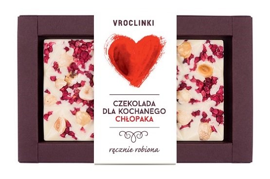Czekolada Biała  Z Żurawiną I Orzechami Laskowymi Dla Kochanego Chłopaka