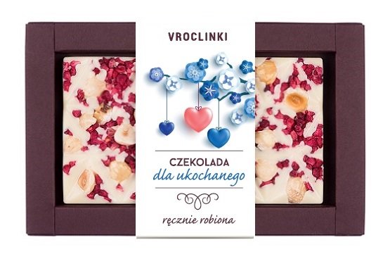 Czekolada Biała Z Żurawiną I Orzechami Laskowymi Dla Ukochanego Trzy Serca