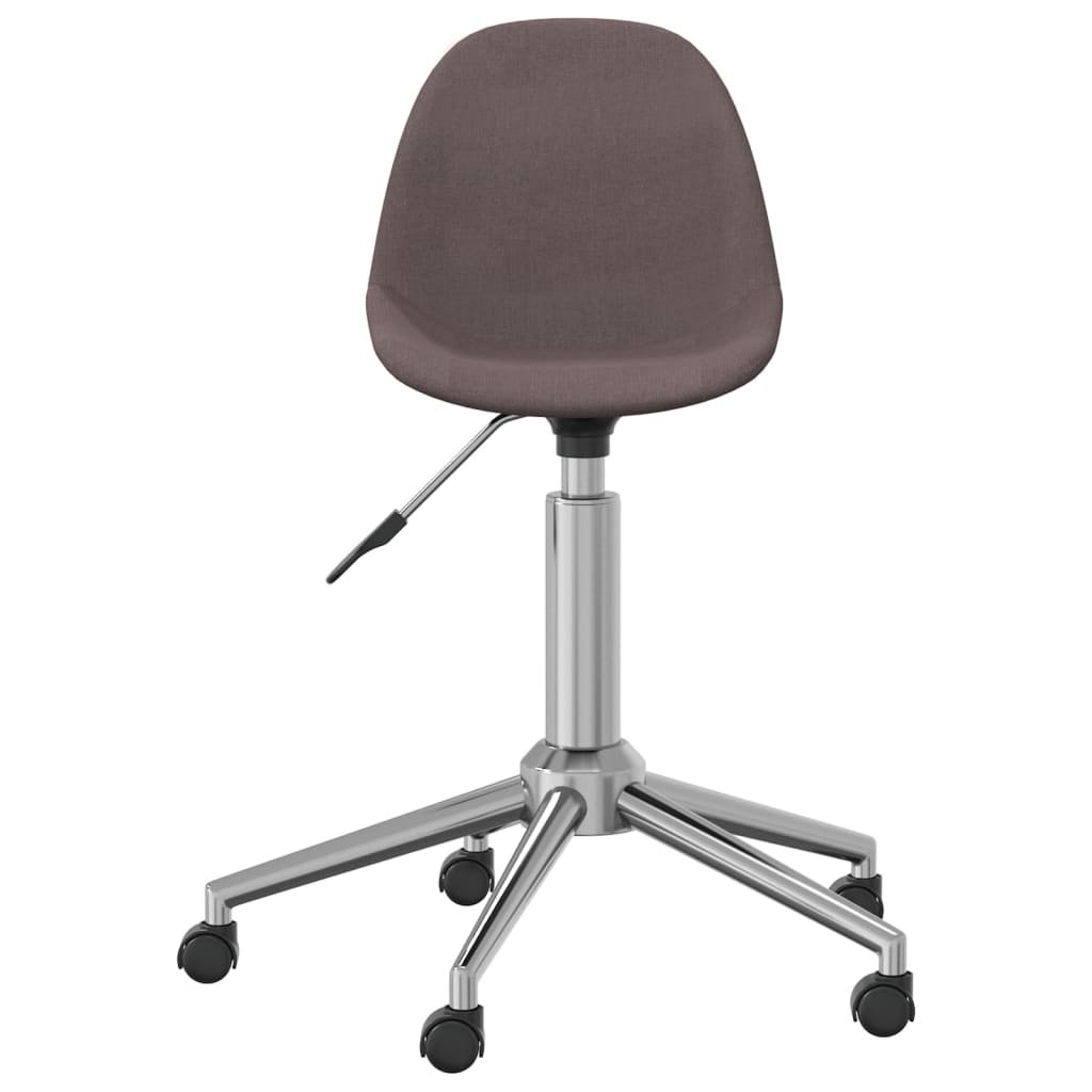 vidaXL Krzesło biurowe Obrotowe krzesło biurowe taupe tapicerowane tkaniną 333412