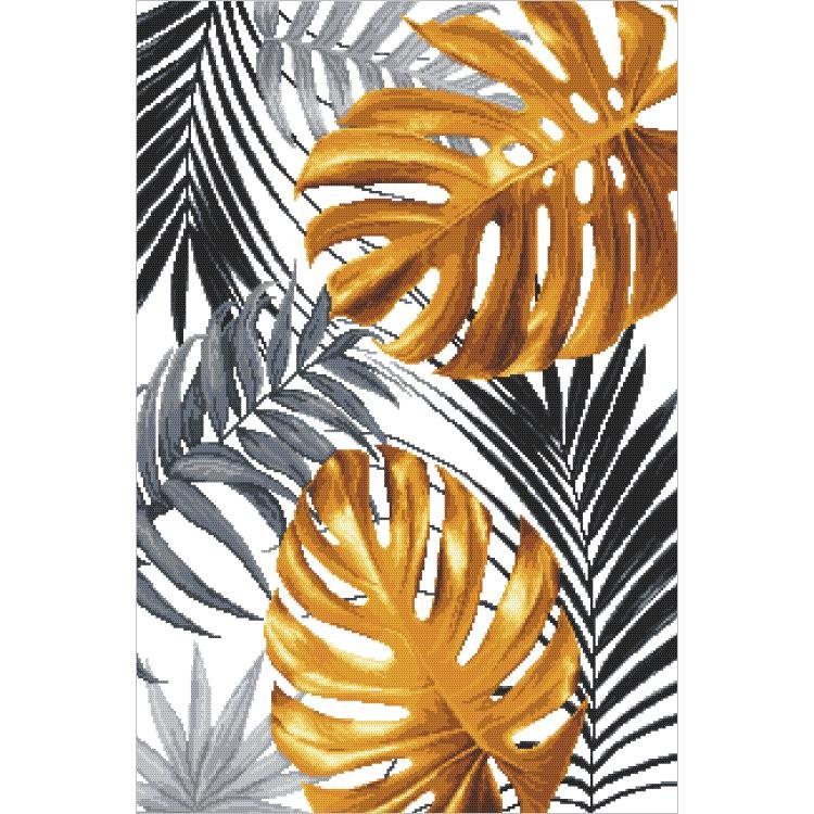 Zestaw Do Haftu - Złota Monstera