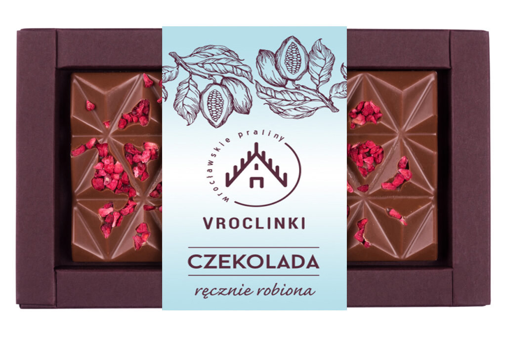 Czekolada Mleczna Z Malinami - Blue