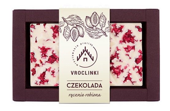 Czekolada Biała Z Malinami - Ecru