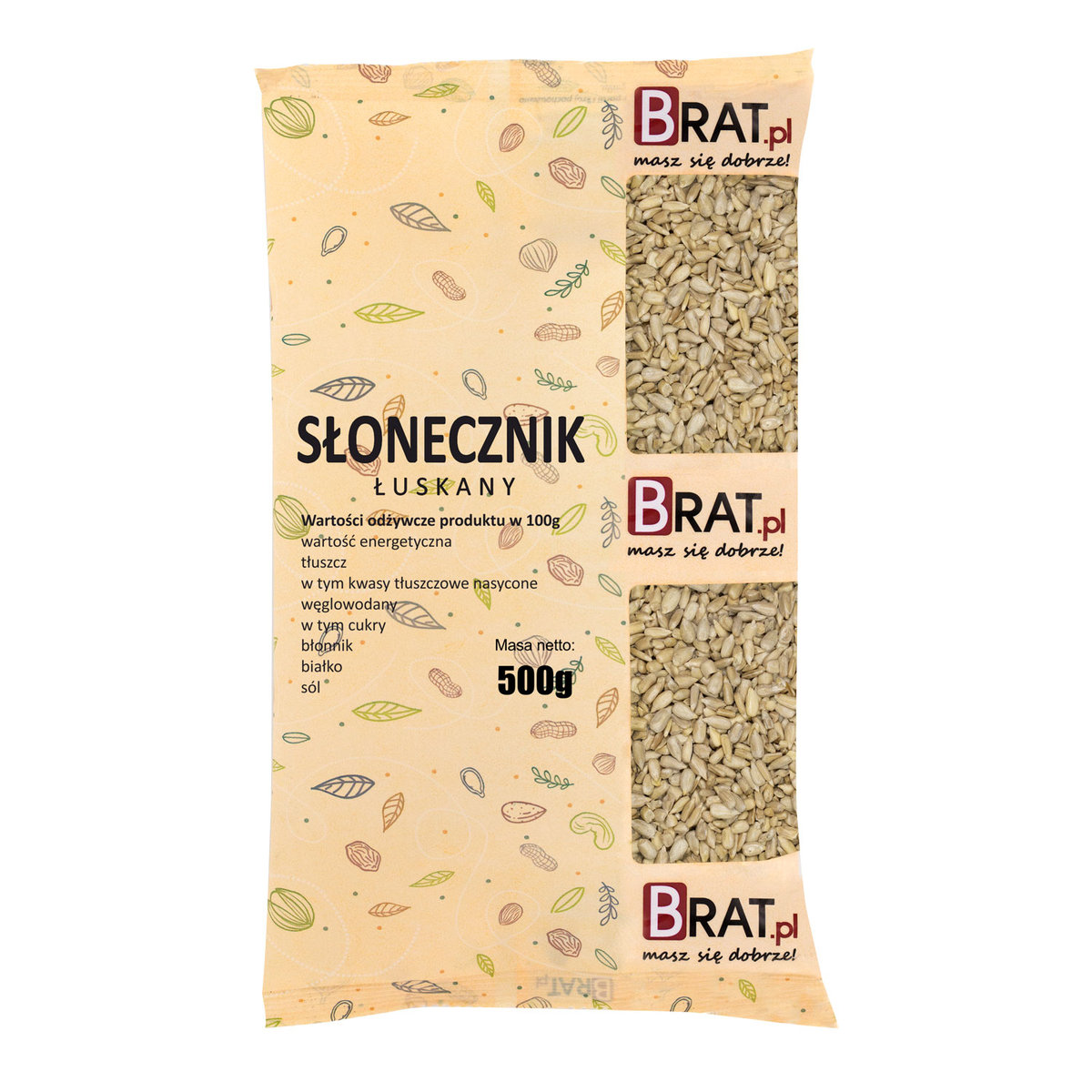 Słonecznik Łuskany 500G