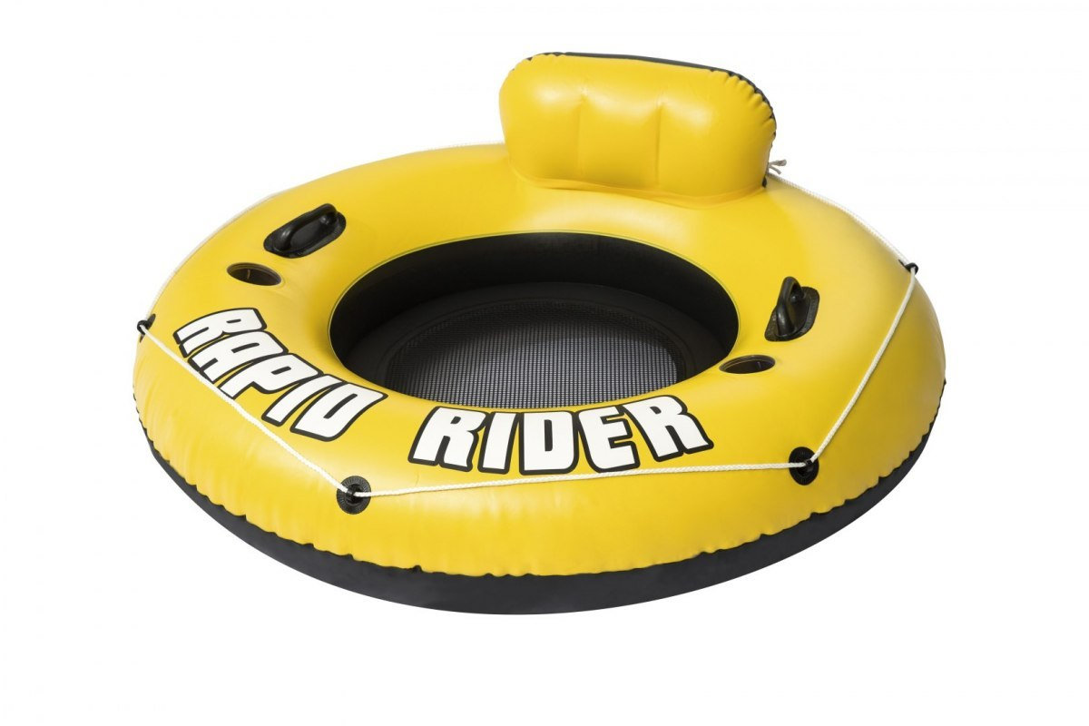 Bestway Jednoosobowe dmuchane koło do pływania Rapid Rider vidaXL
