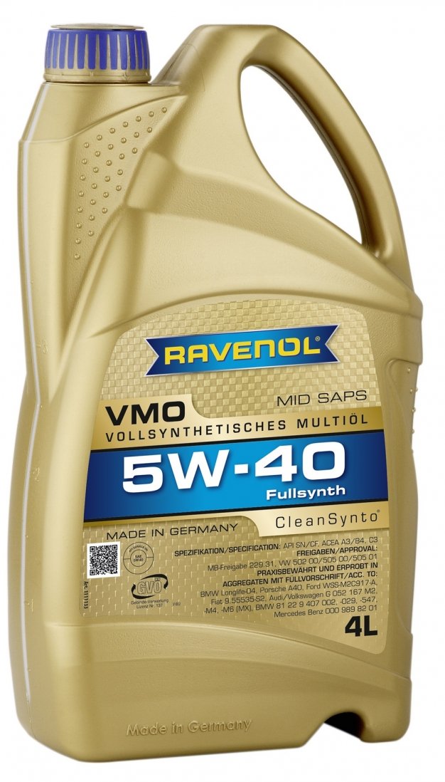RAVENOL VMO 5W40 CLEANSYNTO 4L