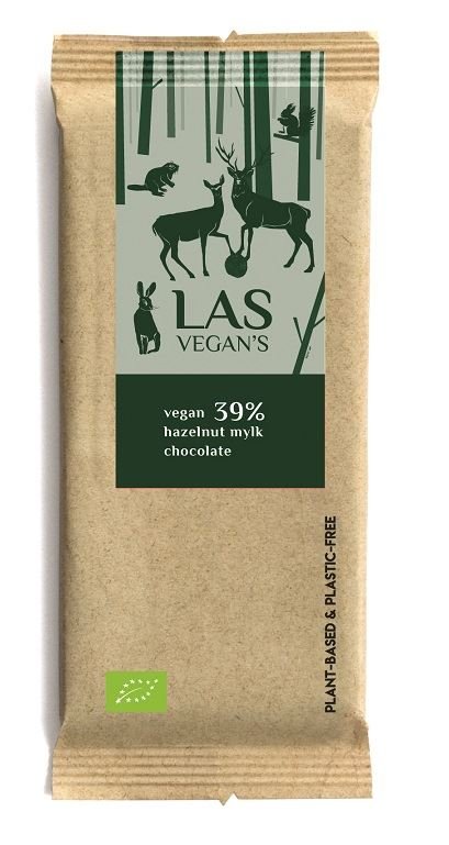 Las Vegan's Las Vegans Las Vegans Czekolada wegańska z orzechami 39% 50g LV-TBL-105