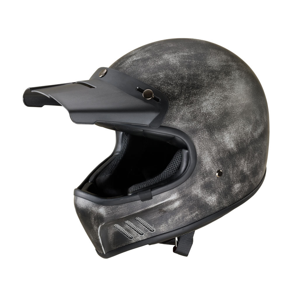 W-TEC Kask motocyklowy motocross Retron, Zardzewiały Szary, XL (61-62) 22547-XL