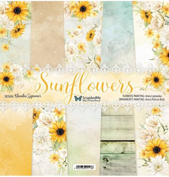 Papiery Do Scrapbookingu 30X30 Cm Sunflowers