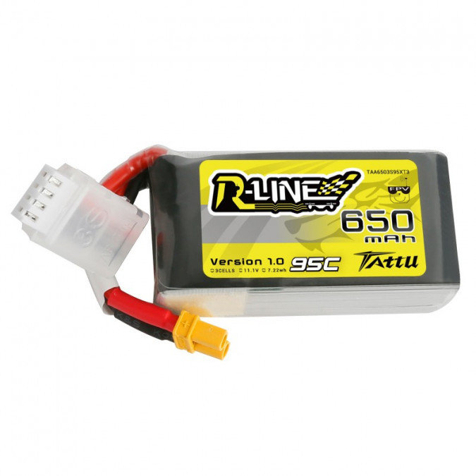 Tattu Akumulator Tattu R-Line 650mAh 11.1V 95C 3S1P XT30