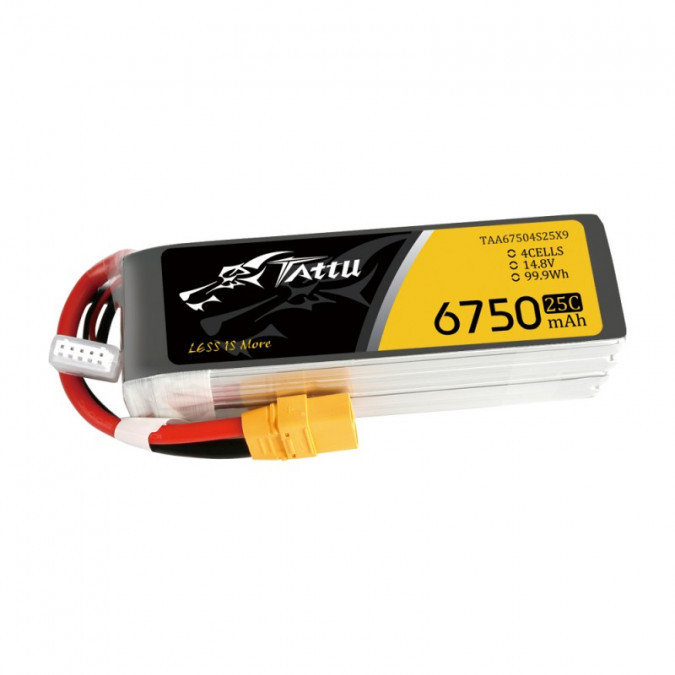 Tattu Tattu Akumulator Tattu 6750mAh 14.8V 25C 4S1P XT90 TAA67504S25X9
