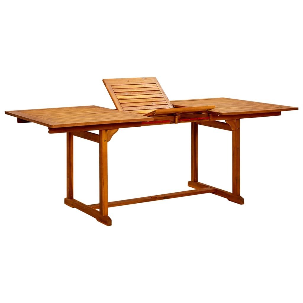 vidaXL Ogrodowy stół jadalniany 150-200 x100x75 cm drewno akacjowe 316564