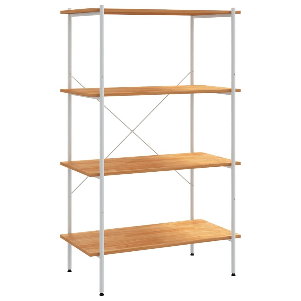 vidaXL 4-poziomowy regał biały i drewno dębowe 80x40x130 cm 336346