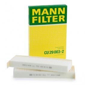 MANN Filtr, przewietrzanie przestrzeni pasażerskiej -FILTER CU 29 003-2